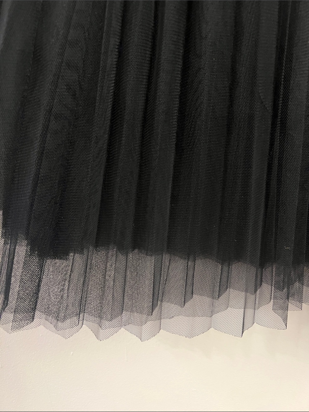 Sam Edelman Black Pleated Tulle Midi Skirt - Picture 7 of 9